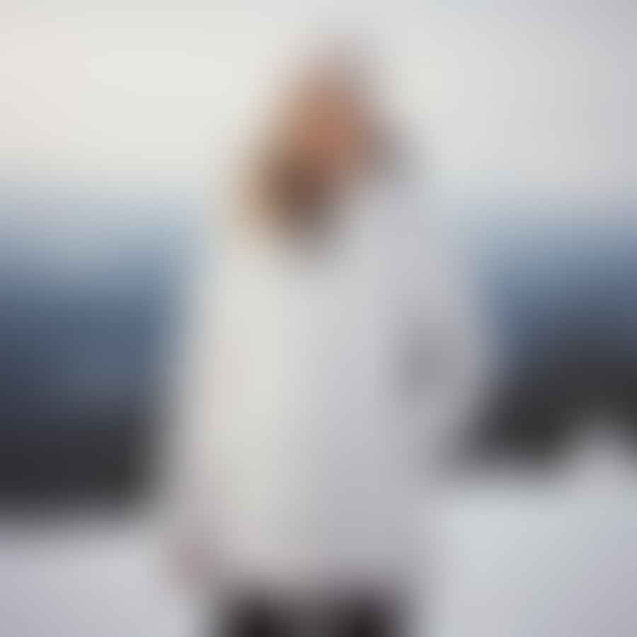 Lululemon Parka in snowy setting